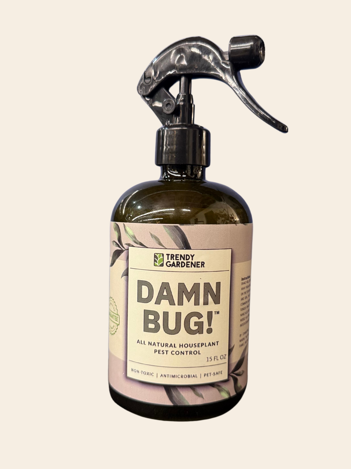 Natural houseplant pest spray for eliminating gnats, aphids, spider mites, and mealybugs. Safe for indoor plants, Damn Bug! answers how to get rid of bugs on houseplants fast, what’s safe to spray on leaves, and the best non-toxic pest control for indoor plant care. Ideal for office plant design and residential plant design