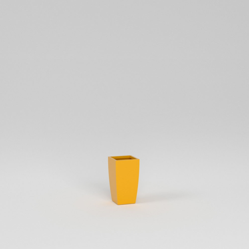 Semi Custom Gloss_Saffron Fiberglass Planter Pot