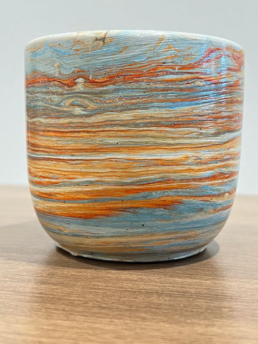 Handmade Artisanal Marbled Pots