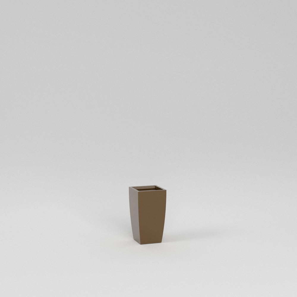 Semi Custom Metallica_Bronze Tapered European Square Planter Pot