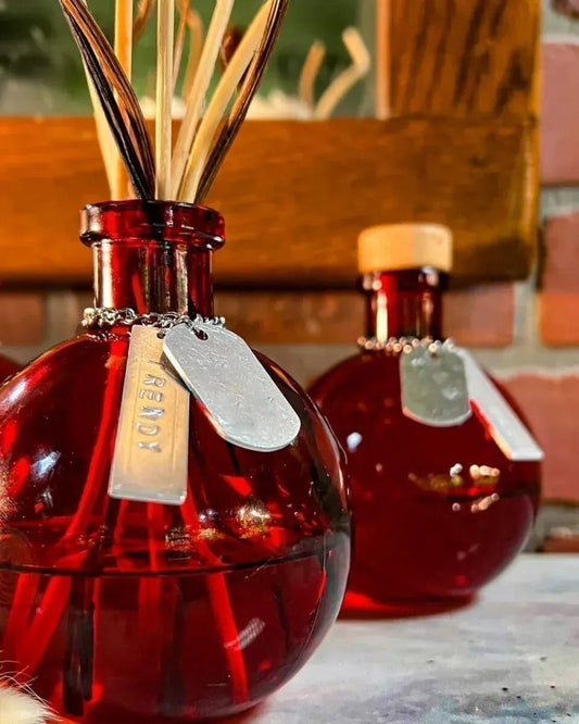 Saffron and Oudh All Natural Reed Diffuser Organic Fragrance Trendy Gardener Natural Rattan Reeds