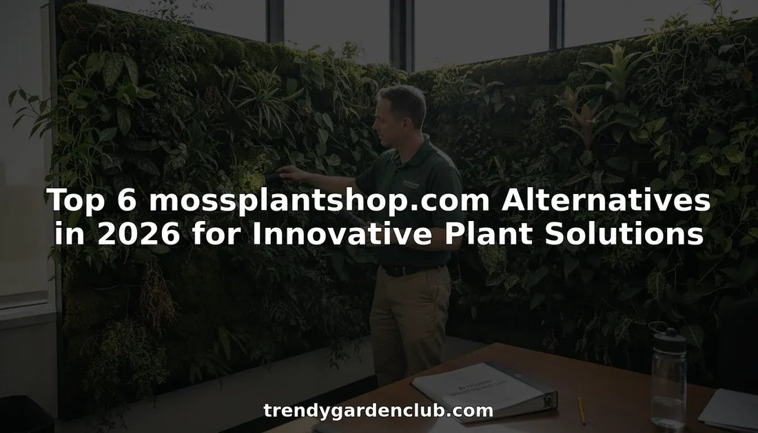 Facilities manager checking office living wall