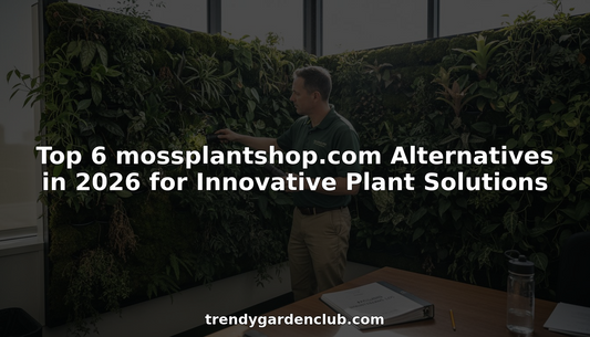 Facilities manager checking office living wall