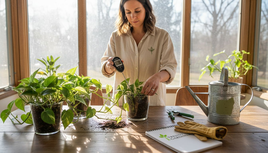 Checking moisture with tools in Iowa sunroom