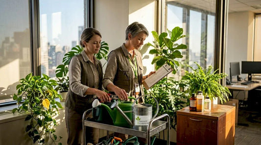 Facility manager preparing plant maintenance tools
