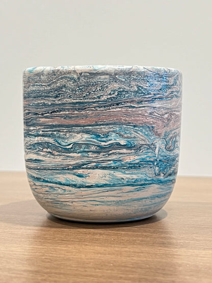 Handmade Artisanal Marbled Pots