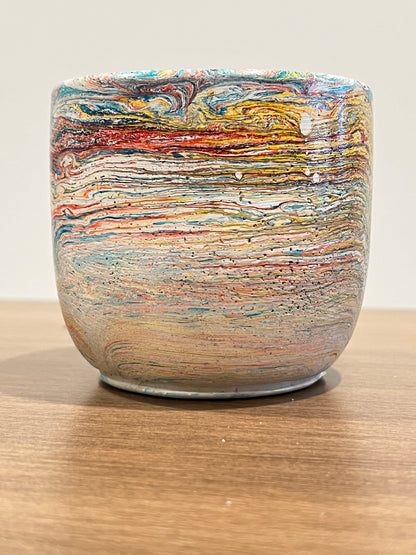 Handmade Artisanal Marbled Pots