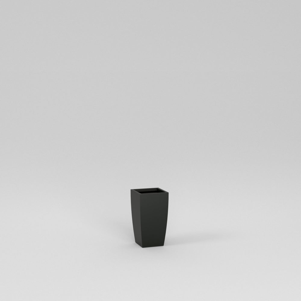 Semi Custom Matte_Black Tapered European Square Planter Pot