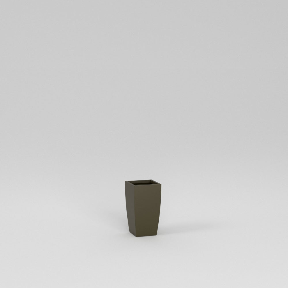 Semi Custom Matte_Bronze Tapered European Square Planter Pot