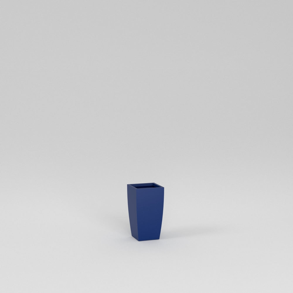 Semi Custom Matte_Cobalt_Blue Tapered European Square Planter Pot