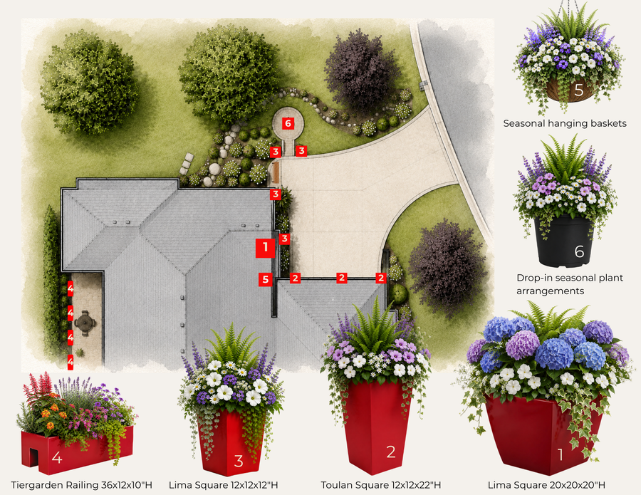 Des Moines Residence — Whole-Home Plant Design and Concierge Care detail