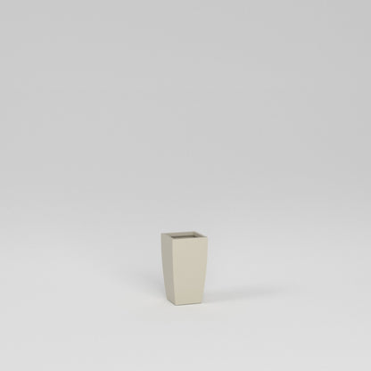 Semi Custom Satin_Beige  Tapered European Square Planter Pot