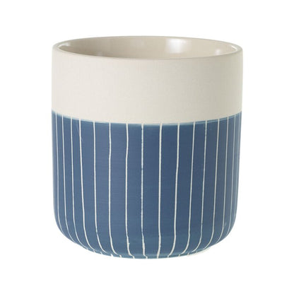 Westview's rustic ceramic pot with distressed textures, ideal for succulents.
