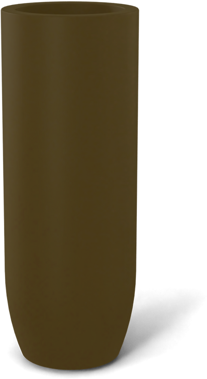 Saint Tropez Round Fiberglass Planter in Matte Bronze