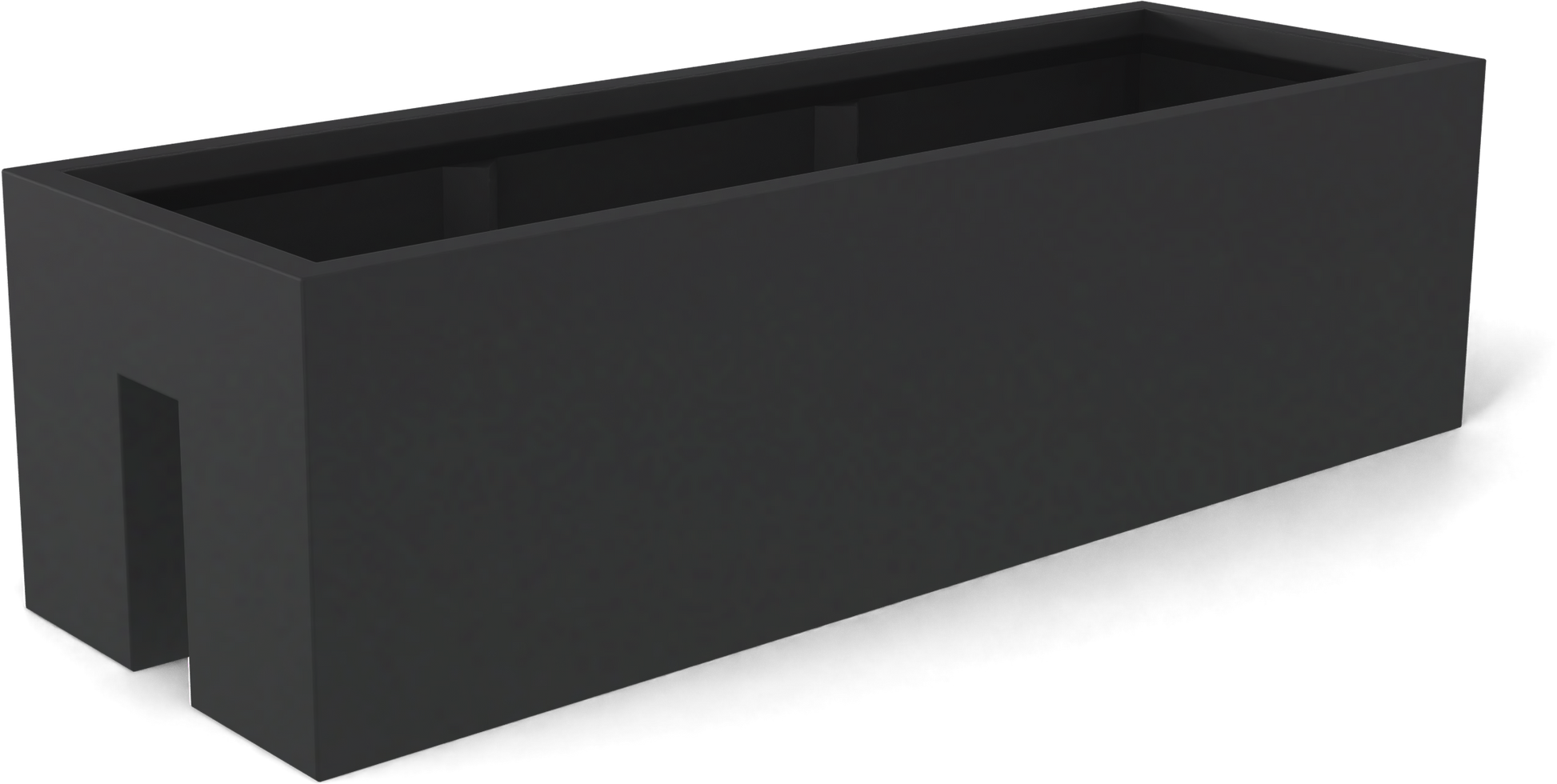 Tiergarden Fiberglass Planter in Matte Charcoal