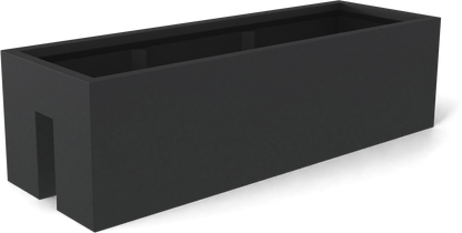 Tiergarden Fiberglass Planter in Matte Charcoal