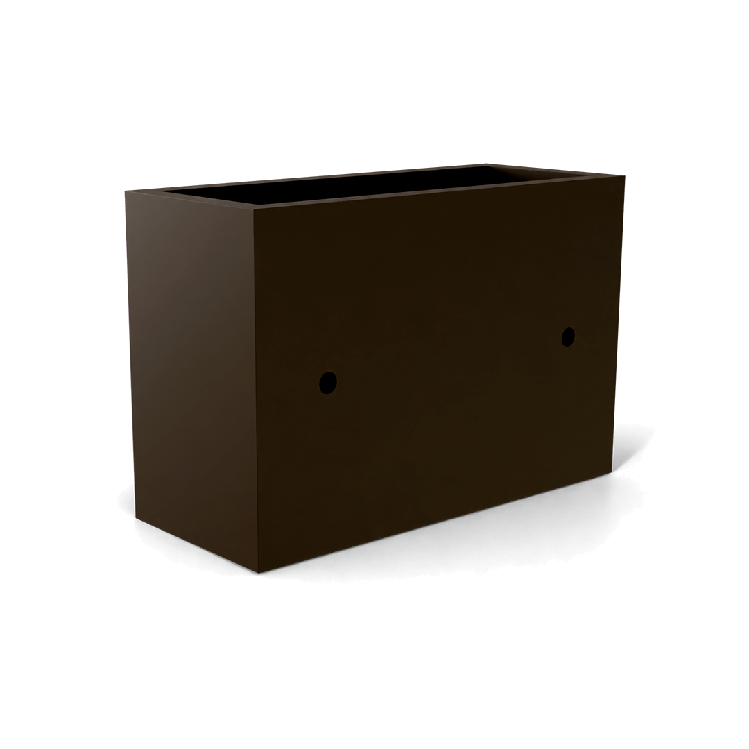 Nile Wall Planter Fiberglass Planter in Matte Bronze