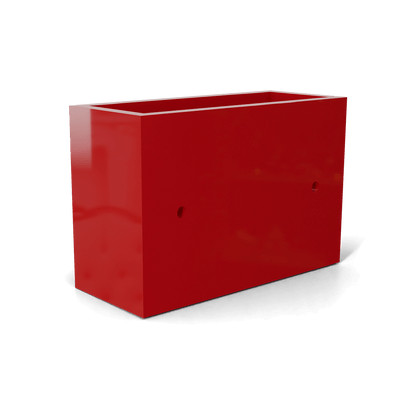 Nile Wall Planter Fiberglass Planter in Gloss Red