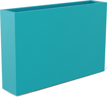 Amesbury Rectangular Fiberglass Planter in Satin Seafoam Green