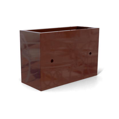 Nile Wall Planter Fiberglass Planter in Metallic Bronze