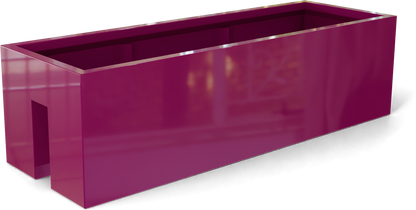 Tiergarden Fiberglass Planter in Gloss Eggplant