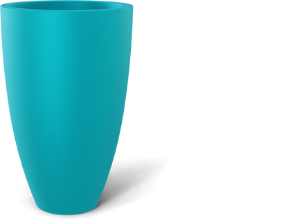 Brannan Round Fiberglass Planter in Satin Seafoam Green