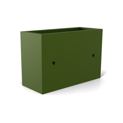 Nile Wall Planter Fiberglass Planter in Satin Green