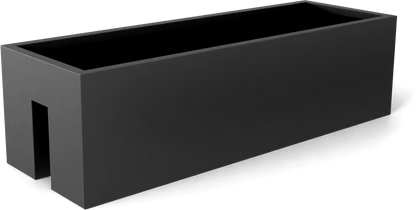 Tiergarden Fiberglass Planter in Matte Gunmetal
