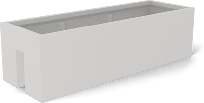 Tiergarden Fiberglass Planter in Matte Cement Grey