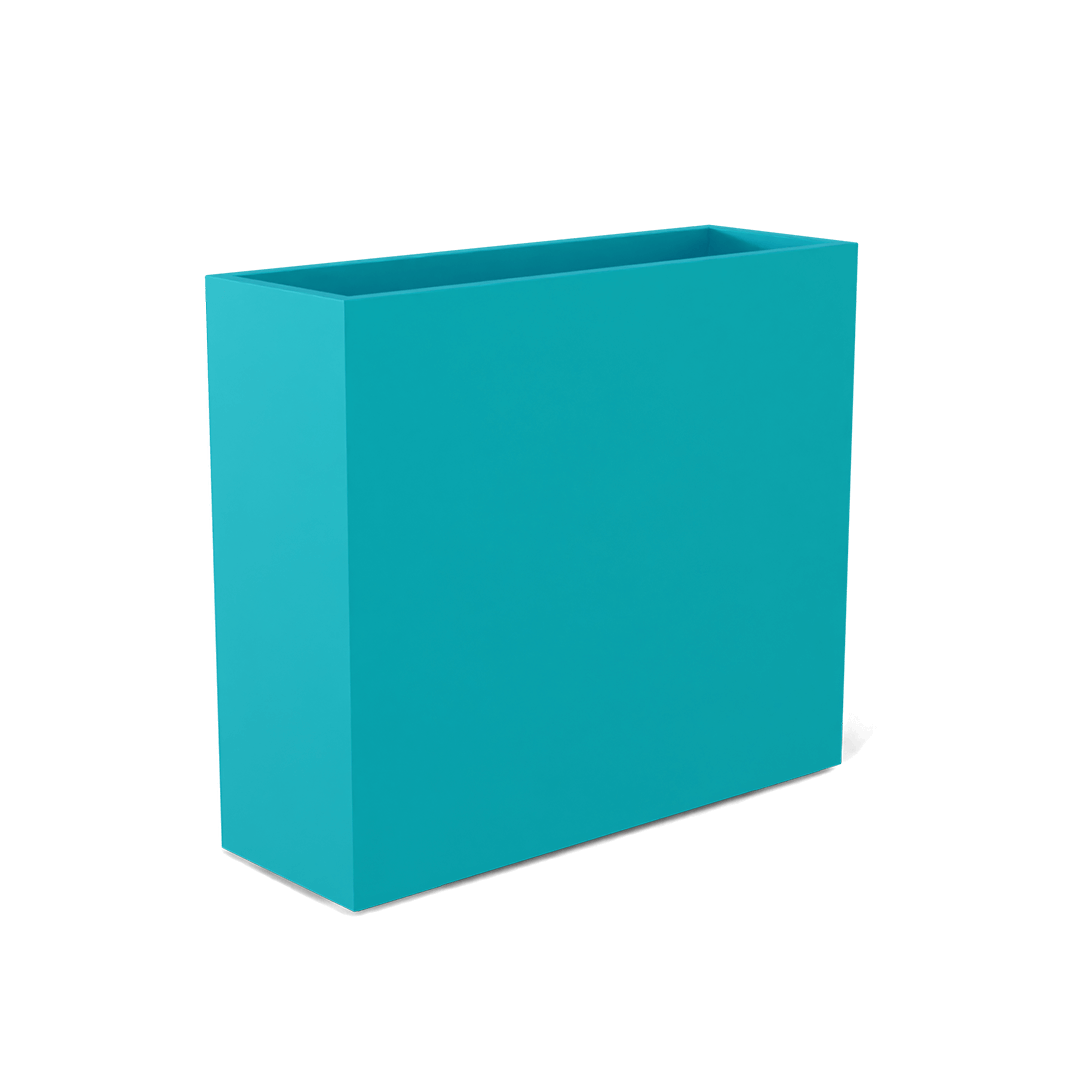 Perth Rectangular Fiberglass Planter in Satin Seafoam Green