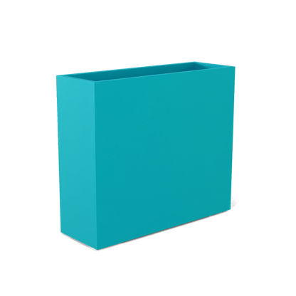 Perth Rectangular Fiberglass Planter in Satin Seafoam Green
