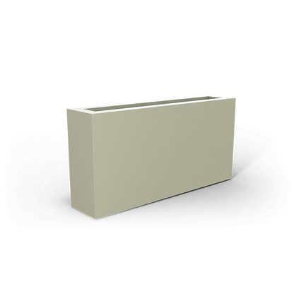 Camoux Rectangular Fiberglass Planter in Satin Beige