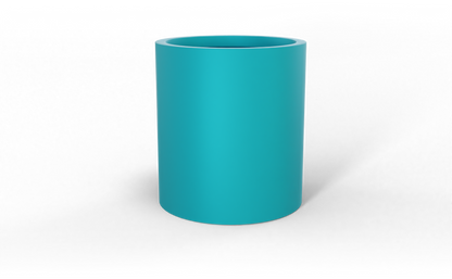 Rio Grande Round Fiberglass Planter in Satin Seafoam Green