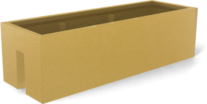 Tiergarden Fiberglass Planter in Gloss Metallic Gold