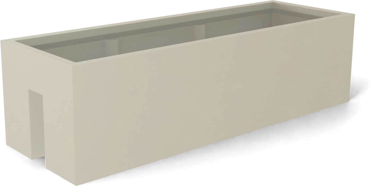 Tiergarden Fiberglass Planter in Satin Beige