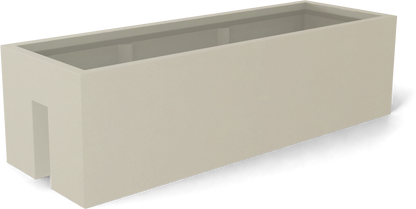 Tiergarden Fiberglass Planter in Satin Beige