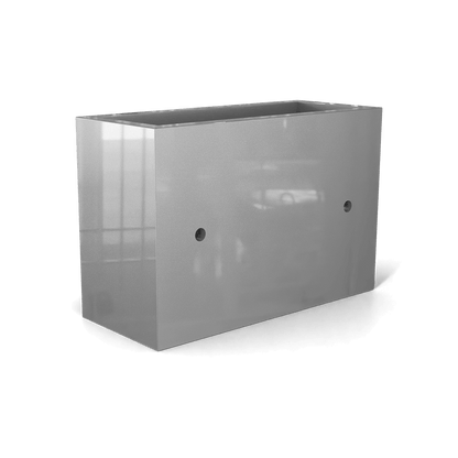 Nile Wall Planter Fiberglass Planter in Metallic Silver