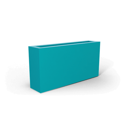 Camoux Rectangular Fiberglass Planter in Satin Seafoam Green