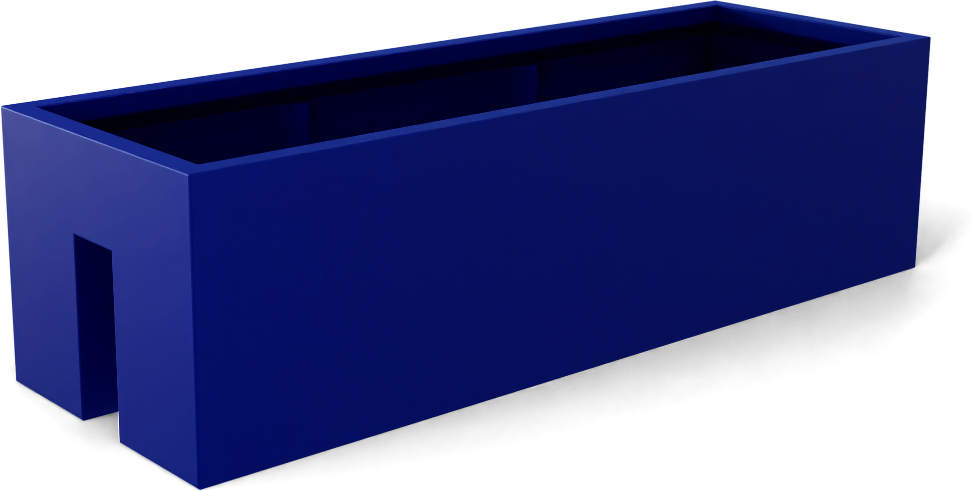 Tiergarden Fiberglass Planter in Matte Cobalt Blue