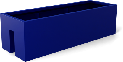 Tiergarden Fiberglass Planter in Matte Cobalt Blue