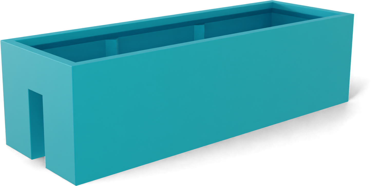 Tiergarden Fiberglass Planter in Satin Seafoam Green