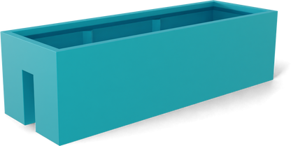 Tiergarden Fiberglass Planter in Satin Seafoam Green