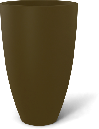 Brannan Round Fiberglass Planter in Matte Bronze