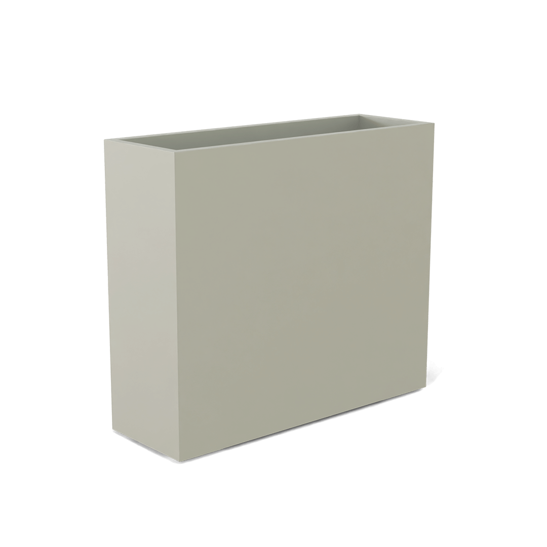 Perth Rectangular Fiberglass Planter in Satin Beige