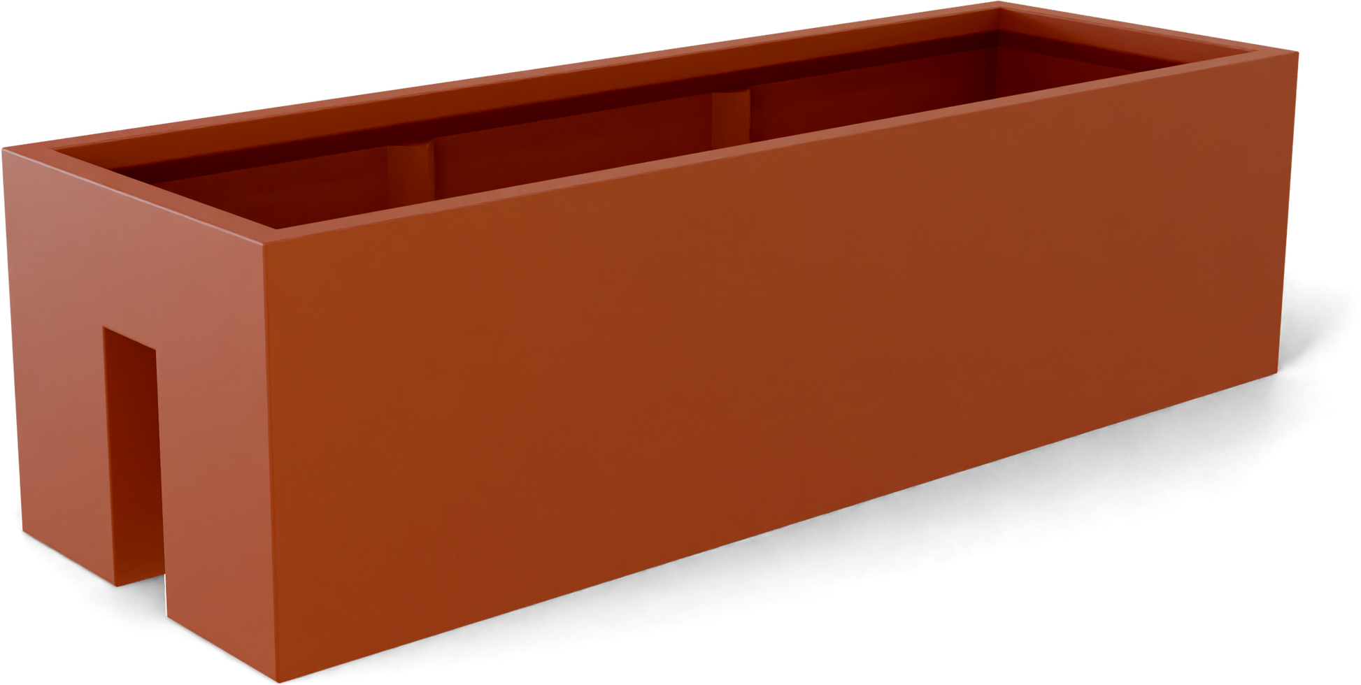 Tiergarden Fiberglass Planter in Matte Terra Cotta