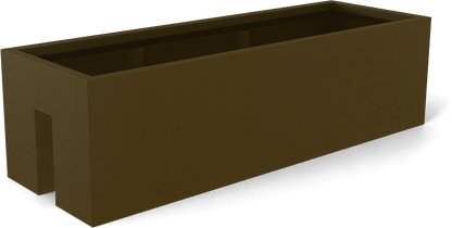 Tiergarden Fiberglass Planter in Matte Bronze