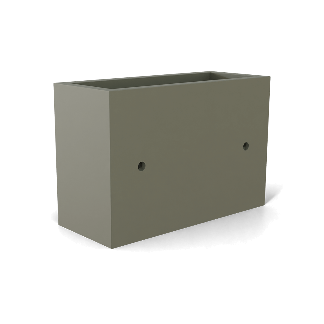 Nile Wall Planter Fiberglass Planter in Satin Beige