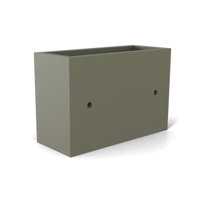 Nile Wall Planter Fiberglass Planter in Satin Beige