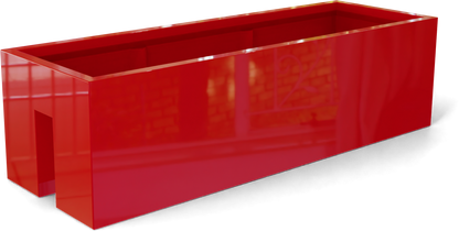 Tiergarden Fiberglass Planter in Gloss Red