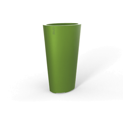 Pego Oval Fiberglass Planter in Satin Green